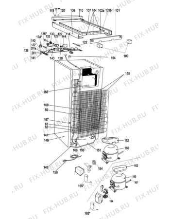 Схема №3 ADN2302 (F100990) с изображением Запчасть для холодильной камеры Indesit C00418813