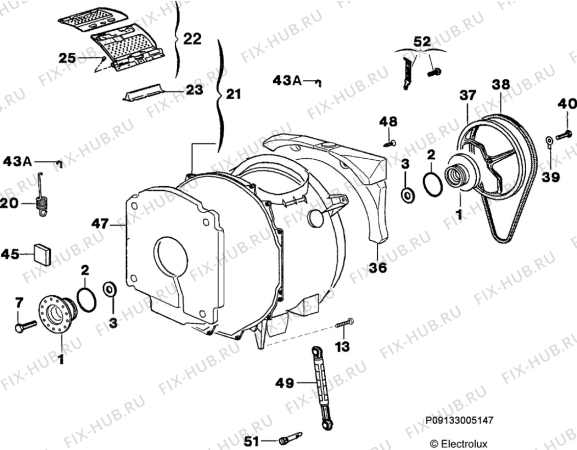 Взрыв-схема стиральной машины Privileg 00585918_21310 - Схема узла Functional parts 267