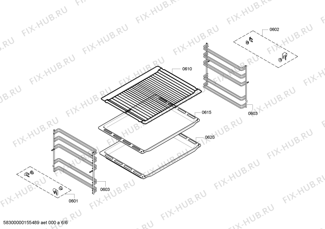Схема №6 HE73BD551 с изображением Панель управления для плиты (духовки) Siemens 00246997