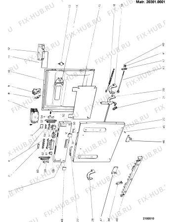 Схема №4 KLS60UK (F005006) с изображением Сенсорная панель для посудомоечной машины Indesit C00037927
