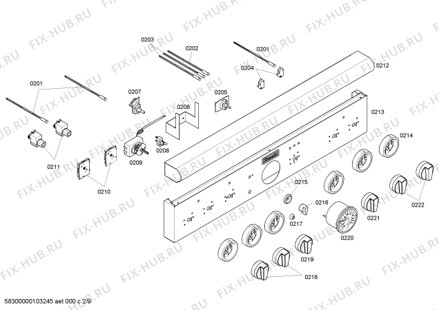 Схема №9 PDR364GDZS с изображением Скоба для духового шкафа Bosch 00414962