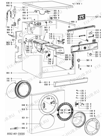 Схема №2 AWO 6345 с изображением Микромодуль для стиралки Whirlpool 480111101835
