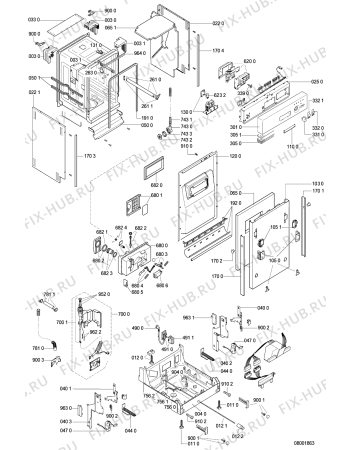 Схема №2 GCI 5750 W-IN с изображением Панель для посудомоечной машины Whirlpool 481245371092