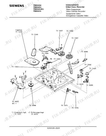 Схема №22 FM634V4 с изображением Сервисная инструкция для видеоаппаратуры Siemens 00535384