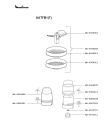 Схема №4 AAT7BA(T) с изображением Корпусная деталь для кухонного измельчителя Moulinex MS-5980552