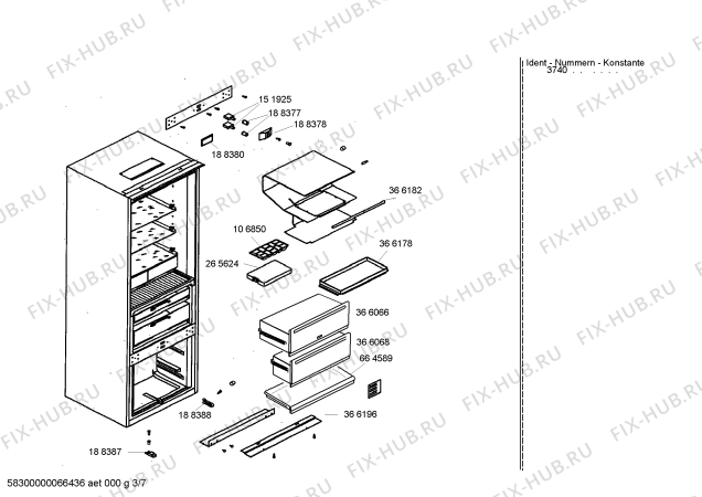 Схема №6 IC550129 с изображением Инструкция по эксплуатации Gaggenau для холодильника Bosch 00538138