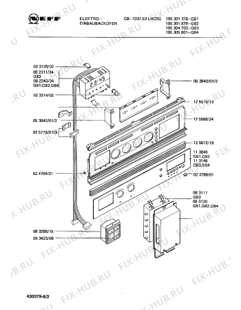 Схема №6 195301878 GB-1037.53LHCSG с изображением Программатор для духового шкафа Bosch 00083120