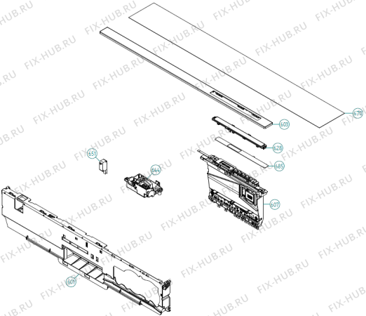 Взрыв-схема посудомоечной машины Gorenje GDV642XL (365226, DW90.2) - Схема узла 06