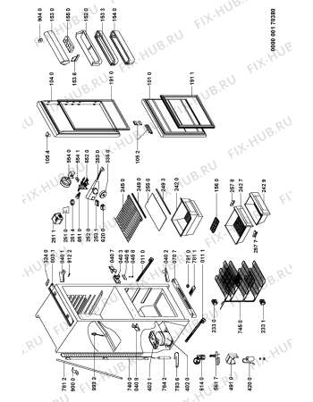 Схема №1 A 300A/E04 с изображением Ящичек для холодильника Whirlpool 481241879936