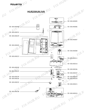 Схема №1 HU5222U0/JV0 с изображением Всякое для электроочистителя воздуха Rowenta F0540051