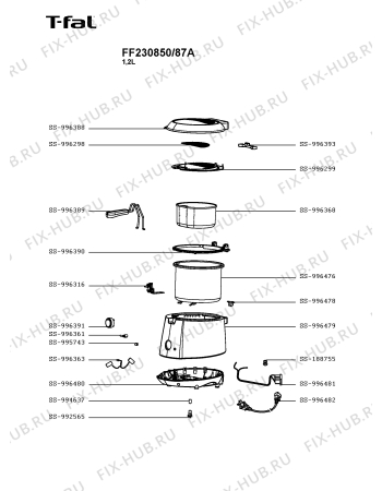 Схема №1 FF230850/87A с изображением Другое для тостера (фритюрницы) Seb SS-996481