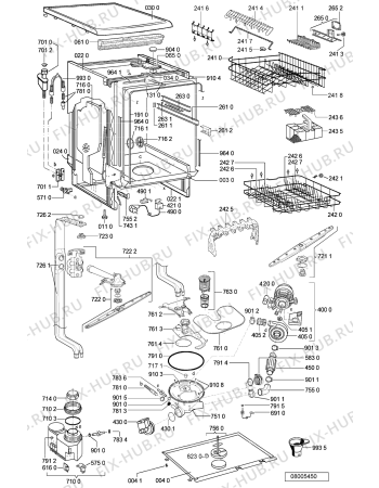 Схема №2 GSFS PRESTIGE с изображением Панель для посудомоечной машины Whirlpool 481245373322