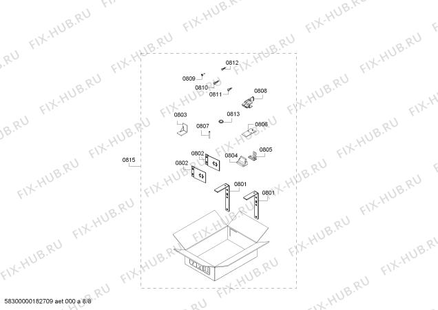 Схема №8 T30BB810SS с изображением Шина для холодильной камеры Bosch 00770096
