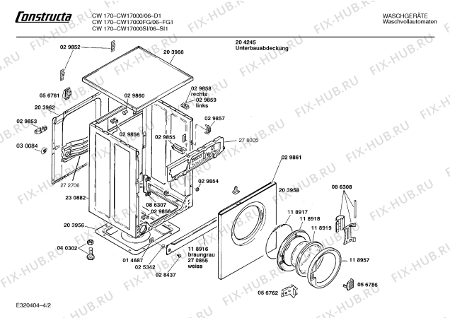 Схема №4 CW17000SI CW1700 с изображением Панель управления для стиральной машины Bosch 00273989
