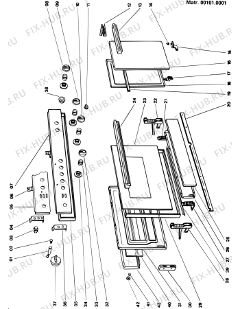 Схема №4 K6316F (F001418) с изображением Решетка на поверхность для духового шкафа Indesit C00104181