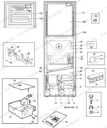 Взрыв-схема холодильника Unknown TR1177A - Схема узла C10 Cold, users manual