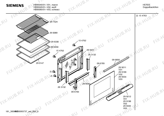 Схема №6 HB91520GB с изображением Ручка управления духовкой для духового шкафа Siemens 00165882