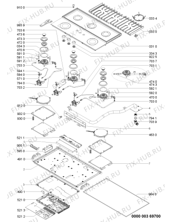 Схема №1 KHMF9010I1 (F091733) с изображением Инструкция по эксплуатации для духового шкафа Indesit C00351100