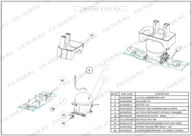 Схема №4 WTM 330 R WH с изображением Другое для холодильника Whirlpool 482000093655