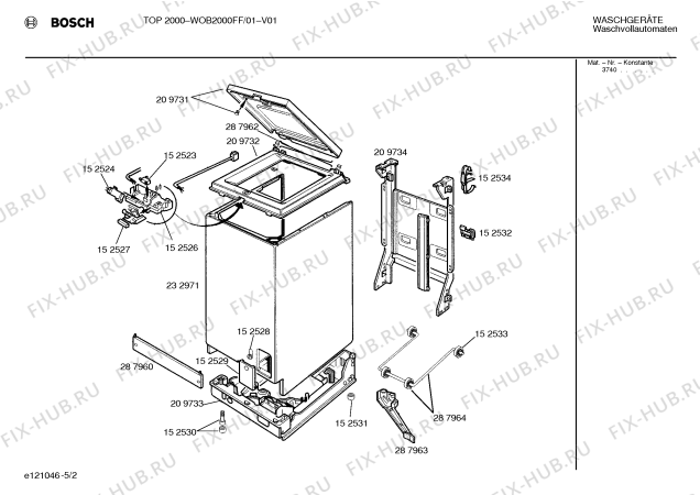 Схема №5 CV40800IL CV4080 с изображением Клапан для стиралки Siemens 00152529