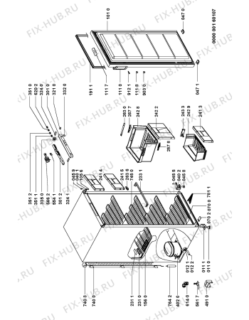 Схема №1 CVT 161 с изображением Вноска для холодильной камеры Whirlpool 481246049671