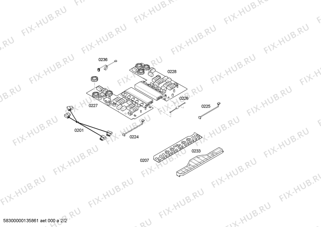 Взрыв-схема плиты (духовки) Bosch PIE845T14E BO.4I.80.BAS.WP.X.BASICO - Схема узла 02