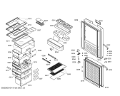 Схема №3 KGF29241 с изображением Дверь для холодильника Bosch 00242257