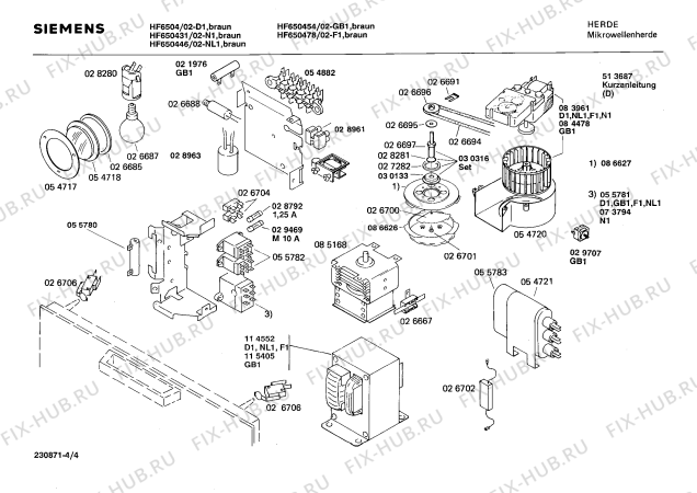 Схема №4 HF650454 с изображением Панель для свч печи Siemens 00085205