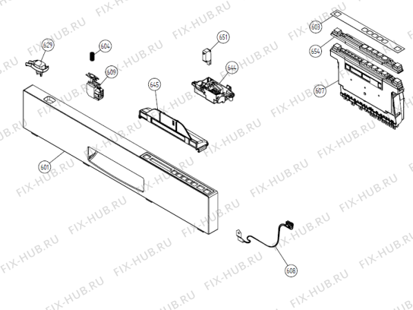 Схема №1 D3232FI AU   -Titanium FI #106323231 (900001222, DW20.3) с изображением Обшивка для электропосудомоечной машины Gorenje 266087