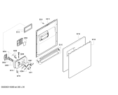 Схема №6 SGS33FU1CH с изображением Передняя панель для электропосудомоечной машины Bosch 00647609