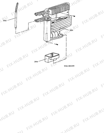 Взрыв-схема холодильника Electrolux RA140R - Схема узла Cooling generator