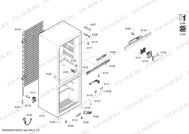 Схема №3 CBS85230 с изображением Модуль управления, запрограммированный для холодильника Bosch 12022500