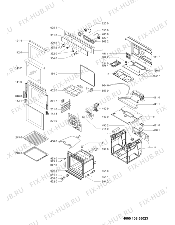 Схема №1 BO160ARBNA с изображением Дверка для электропечи Whirlpool 481010684627