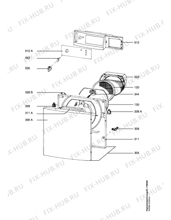 Схема №10 LTH8080WP с изображением Модуль (плата) для стиралки Aeg 8996471602723