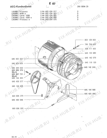 Взрыв-схема стиральной машины Aeg LAVCARAT 1008W - Схема узла Section4