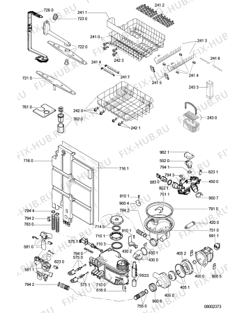 Схема №2 GMX 5984 с изображением Уплотнение для посудомойки Whirlpool 481246668714