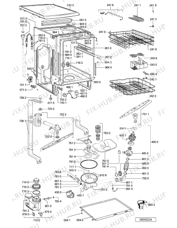 Схема №2 ADP 4500/5 AL с изображением Обшивка для электропосудомоечной машины Whirlpool 481245373058