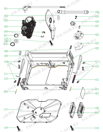 Взрыв-схема посудомоечной машины Gorenje GV53214 (384796, WQP8-7312A) - Схема узла 04