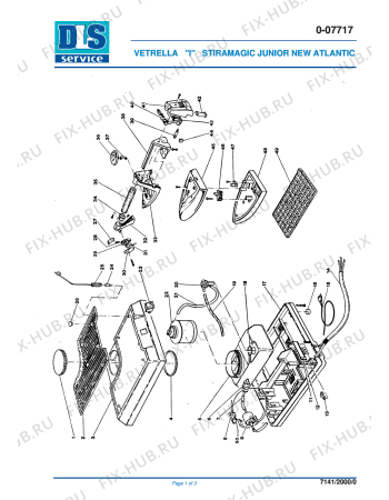 Схема №1 STIRAMAGIC JUNIOR NEW ATLANTIC с изображением Крышка для электроутюга DELONGHI 534990