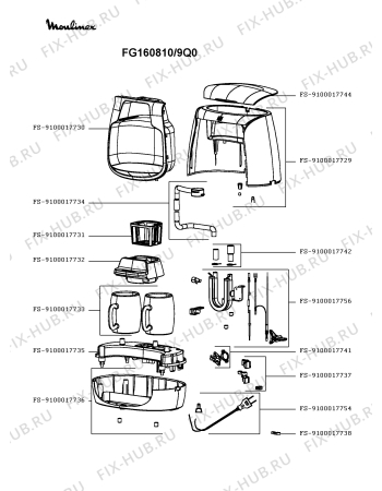 Схема №1 FG160810/9Q0 с изображением Электропитание для кофеварки (кофемашины) Moulinex FS-9100017754