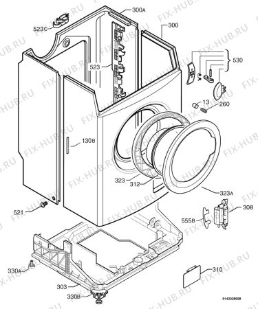Взрыв-схема стиральной машины Rosenlew RTF3143 - Схема узла Housing 001
