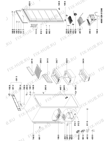 Схема №1 GKN 250 A+ GF с изображением Вноска для холодильника Whirlpool 481010370250