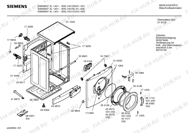 Схема №3 WXL1451CH SIWAMAT XL 1451 с изображением Панель управления для стиралки Siemens 00435170