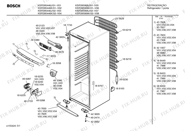 Схема №3 KSF385006X bosch с изображением Компрессор для холодильника Bosch 00142230