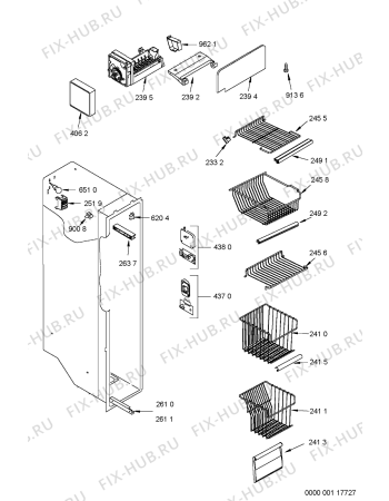 Схема №9 S20B RWW20-A/G с изображением Шуруп для холодильной камеры Whirlpool 481256018064