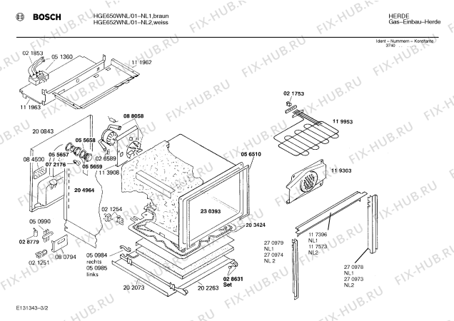 Схема №3 HB35150GB с изображением Вытяжка для плиты (духовки) Bosch 00058176