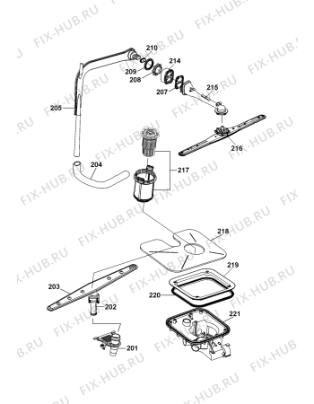 Схема №4 DF56P (F033545) с изображением Холдер для посудомойки Indesit C00211549