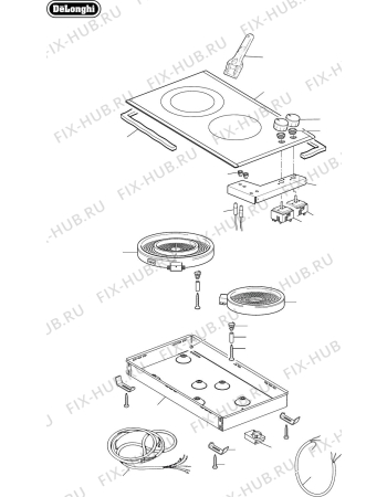 Схема №1 DE302HB с изображением Регулятор для плиты (духовки) DELONGHI 218900A503
