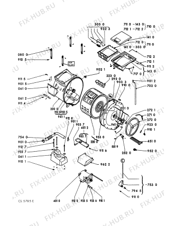 Схема №2 AWG403/RA-T430 с изображением Обшивка для стиралки Whirlpool 481945328188