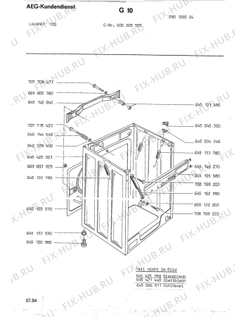Взрыв-схема посудомоечной машины Aeg LAV100 - Схема узла Section3